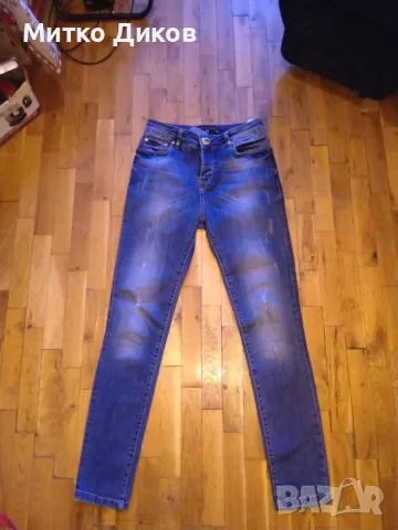 Philipp Plein женски дънки №26 в ханша 36см отгоре додолу 100см като нови