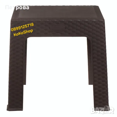 Пластмасова маса-48х48х41 см./маса/помощна маса/, снимка 2 - Маси - 49246884