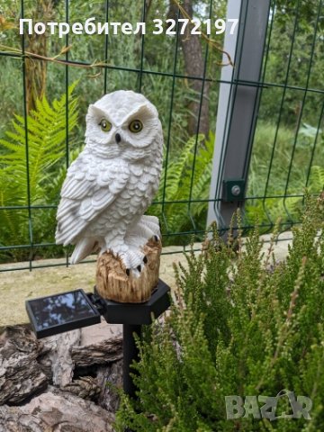 Соларна лампа, LED, Бухал , снимка 10 - Соларни лампи - 41627425