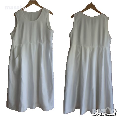 бяла широка рокля, снимка 2 - Рокли - 30630433