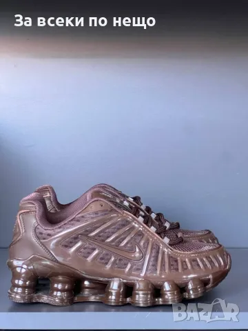 Nike Shox Дамски Кафеви Маратонки👟Дамски Спортни Обувки В Кафяв Цвят Найк Шокс Код E165, снимка 4 - Маратонки - 55840841