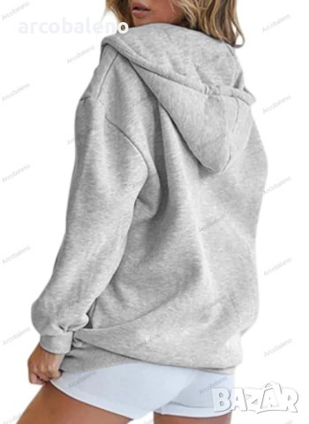 Дамски суичър с цип и качулка, 6цвята, снимка 15 - Суичъри - 42093112