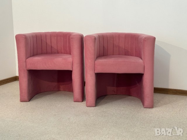 Розови плюшени фотьойлчета изработени по поръчка , снимка 2 - Дивани и мека мебел - 44281921