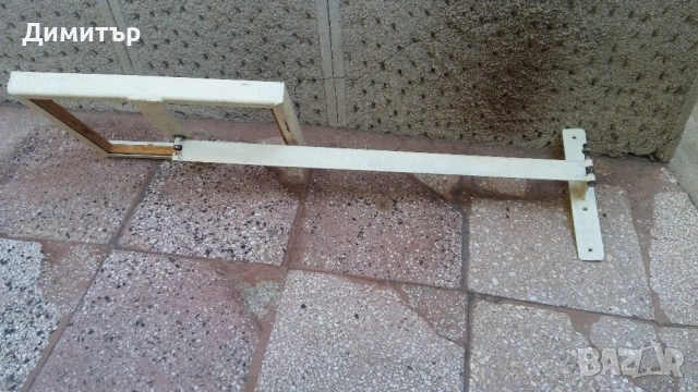 Метална подвижна помощна маса плот за монтаж на стена , снимка 3 - Антикварни и старинни предмети - 52942094