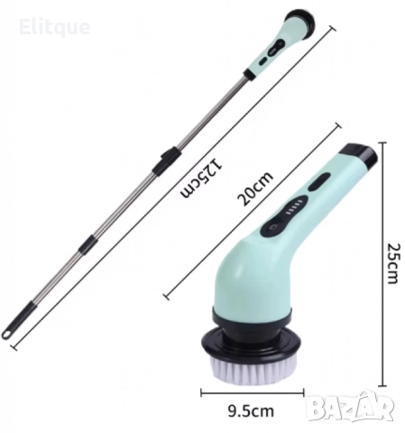 Мултифункционална електрическа четка за почистване, снимка 3 - Друга електроника - 52852436