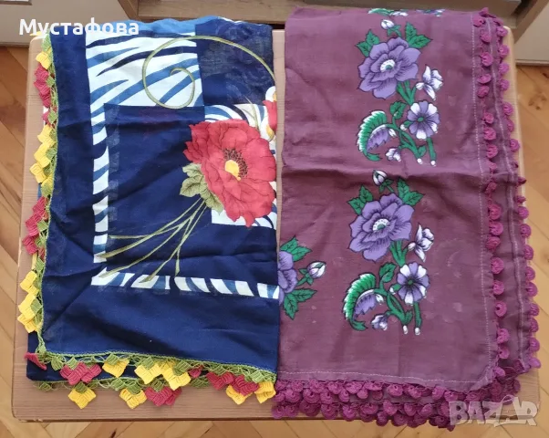 Памучни забратки с дантела., снимка 7 - Шалове - 56005450