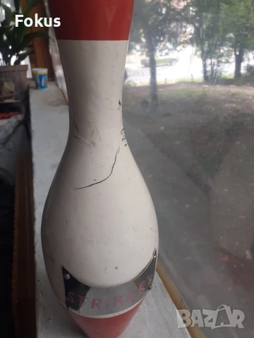 Стара колекционерска дървена кегла за боулинг, снимка 7 - Антикварни и старинни предмети - 53371315