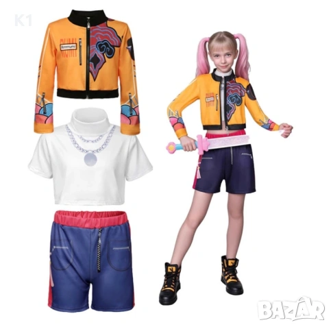 Детски костюм Кей Поп K-Pop Demon hunters, Руми/Зоуи, костюми Rumi, снимка 5 - Детски комплекти - 53055099