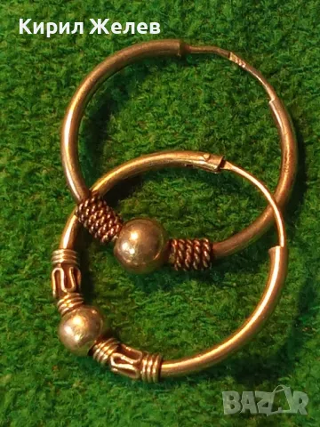 ДВЕ РЕТРО АРТ СТИЛ СРЕБЪРНИ ОБЕЦИ СРЕБРО 925 МАЙСТОРСКИ РЪЧНО ИЗРАБОТЕНИ 27352, снимка 12 - Обеци - 49757739