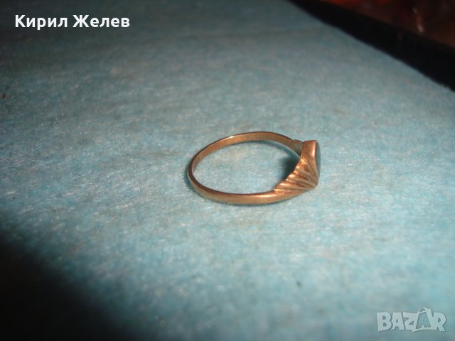 СТАРИНЕН БРОНЗОВ АРТ НУВО ПРЪСТЕН с ЧЕРЕН ОНИКС МАЙСТОРСКА ИЗРАБОТКА РЕТРО ВИНТИДЖ БИЖУ 7193, снимка 11 - Антикварни и старинни предмети - 34839784