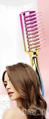 Четка за всякакъв вид коса - безболезнено разресване, снимка 2 - Аксесоари за коса - 52593335