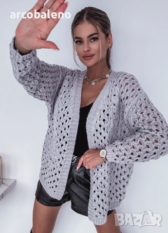 Дамска ажурна жилетка , снимка 7 - Жилетки - 51812990