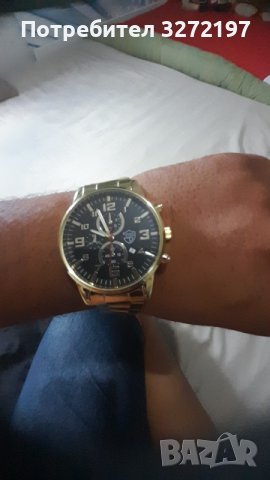 DEYROS - кварцов часовник,дата,неръждаема стомана, снимка 12 - Мъжки - 41436169