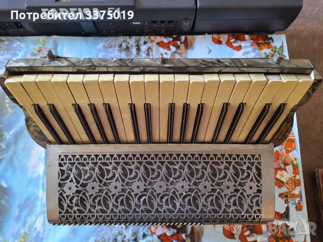 Стар немски акордеон , снимка 6 - Антикварни и старинни предмети - 47386087