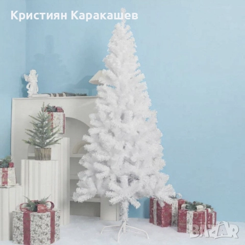 Изкуствена коледна снежно бяла елха, снимка 4 - Декорация за дома - 52656604