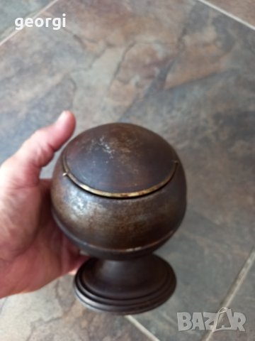 стар ламаринен пепелник антика   16/3, снимка 3 - Колекции - 41911438