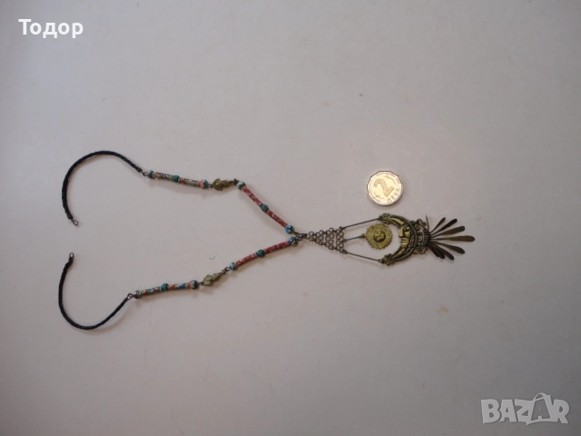 Уникално перуанско колие слънце и луна Tumi