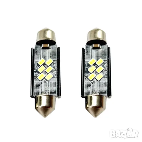LED крушки софитни 41mm CANBUS 12V 2 броя