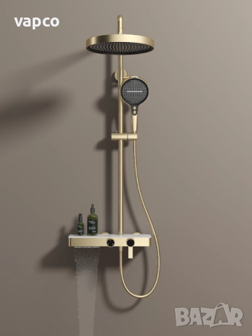Луксозен душ в златен цвят D29, снимка 2 - Душове - 51488967