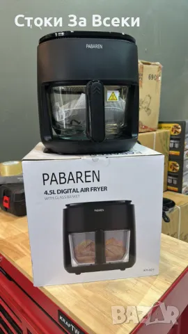 Еър фрайър Фритюрник с горещ въздух PABAREN 4.5L, снимка 11 - Фритюрници - 49788867