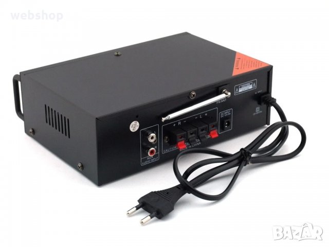 Караоке, блутууд, домашен, аудио усилвател SN-555BT, FM, SD, USB, BLT, 2x120W, 220V, снимка 3 - Караоке - 33933332