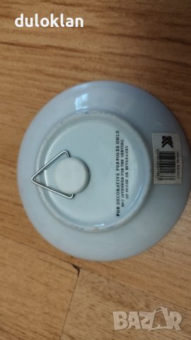 Красива порцеланова чиния за стена.Изглед от Света София,Истанбул,Турция, снимка 3 - Антикварни и старинни предмети - 37265810