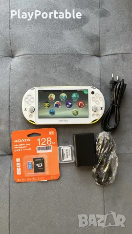 Modded PS Vita PCH-2000 Light Green/White 128GB 150+ Games