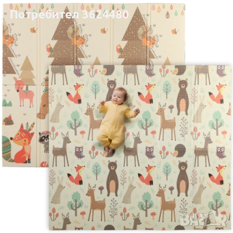 Меко килимче за игра Постелка за бебе 4847, снимка 4 - Други - 53280880