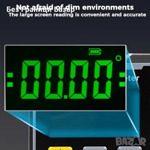 Нов Магнитен дигитален нивелир ъгломер куб с лазер, USB, ±0.1°, IP54, снимка 6 - Други инструменти - 53691421