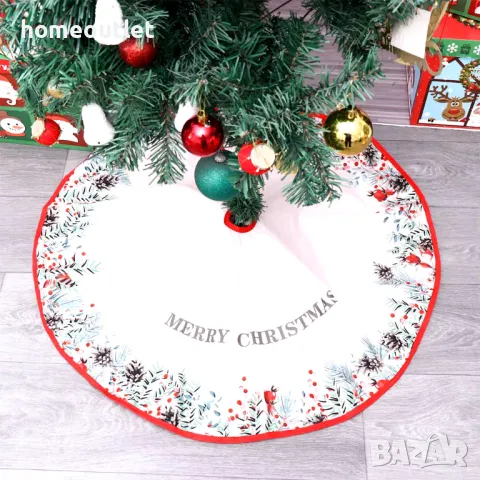 ПРОМОЦИЯ Декоративно покривало с коледни мотиви за стойка за елха
