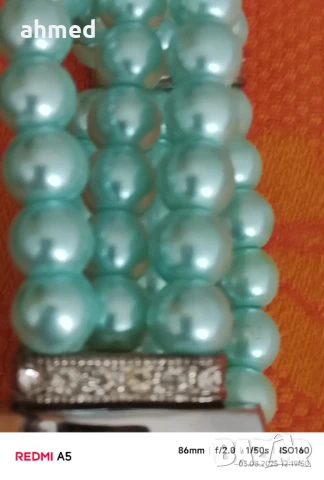 Красив часовник сес стъклени перли, снимка 3 - Дамски - 51244007