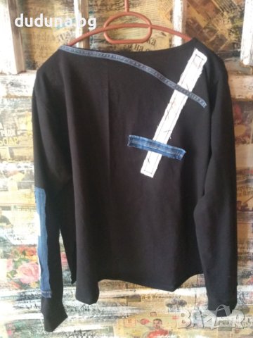 Чаровен дамски сет потури и тениска с деним в уникален стил!, снимка 4 - Комплекти - 41471156