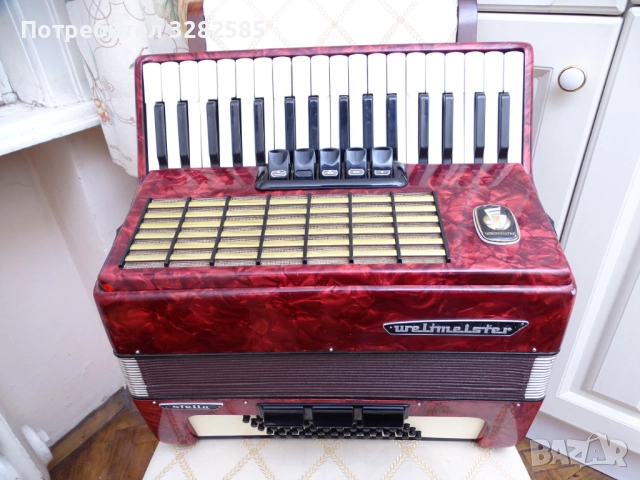 Акордеон Велтмайстер Стела 60 баса, снимка 3 - Акордеони - 52606582