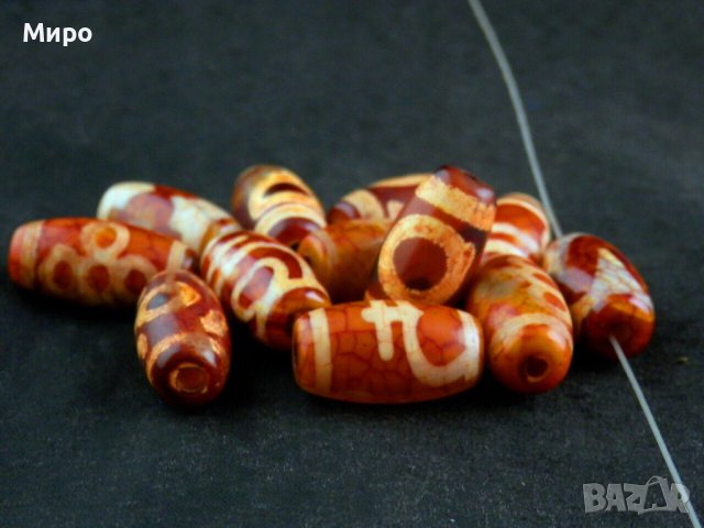 ЩАСТИЕ И ДОБЪР КЪСМЕТ 12 БР. ДЗИ МЪНИСТА МИКС ТИБЕТ НЕПАЛ АЗИЯ , снимка 2 - Други - 41767728