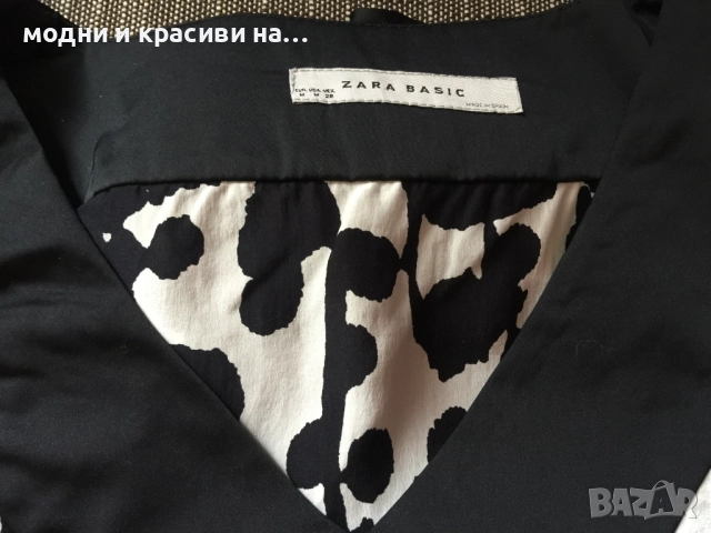 Разкошна копринена туника Zara, размер М, снимка 8 - Туники - 52307266