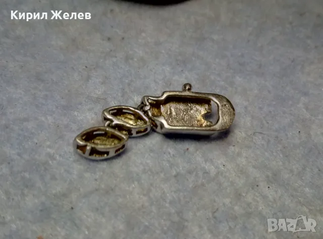 ЧАСТ от РЯДЪК МОДЕЛ СРЕБЪРНА ЗАКОПЧАЛКА със ЗВЕНА от ГРИВНАТА РОДИРАНО СРЕБРО 925 ПРОБА 48681, снимка 3 - Гривни - 49704793