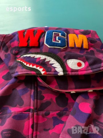Суичър (блуза с качулка) Bape A Bathing Ape Purple Camo M L XL 2XL