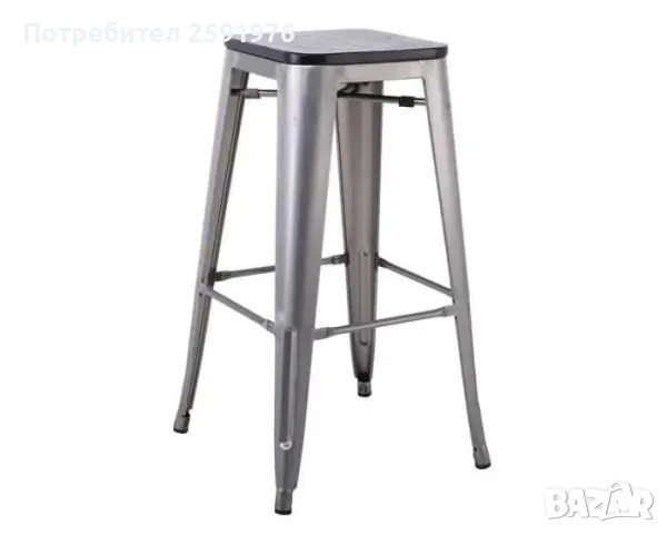 Метален бар стол RELIX PRO, 43x43x76см., снимка 1