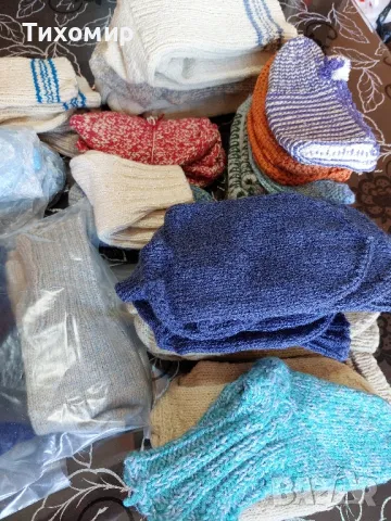 Плетени чорапи, терлици , снимка 4 - Мъжки чорапи - 50043792