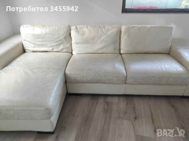 Кожен ъглов диван , снимка 4 - Дивани и мека мебел - 50959859