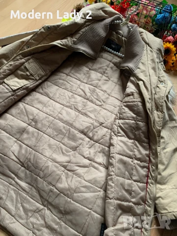 Бежово яке тип парка, снимка 4 - Якета - 50898853