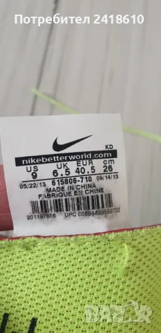 Nike Flyknit  UK 6.5 US 9 Womens Size 40.5/26 см. ОРИГИНАЛ! Дамски Маратонки!, снимка 11 - Маратонки - 49656938