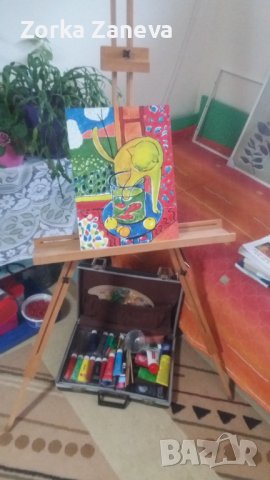 Картина 42/32 см,рисувана на ръка., снимка 2 - Картини - 39440625