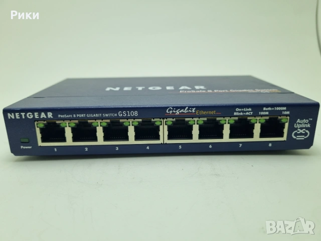 Суич Netgear FS116 Pro/ NETGEAR GS108, снимка 5 - Суичове - 53867333