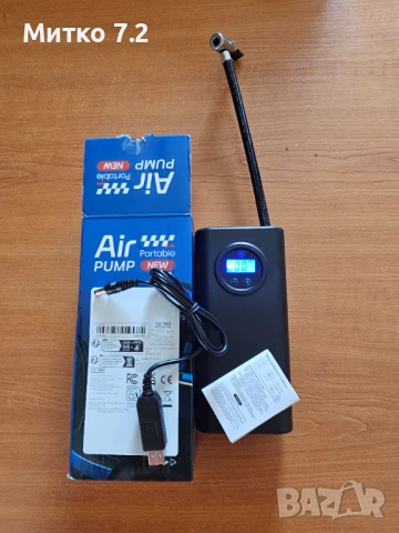 Преносима въздушна помпа за гуми за кола, снимка 3 - Друга електроника - 51217393