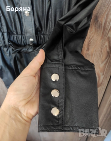 Other Theory нова с етикет 2 в 1 рокля тренч от еко кожа, снимка 15 - Рокли - 52815853