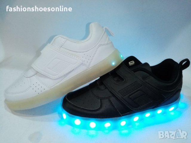Детски светещи маратонки със USB зарядно. , снимка 6 - Детски маратонки - 40418622