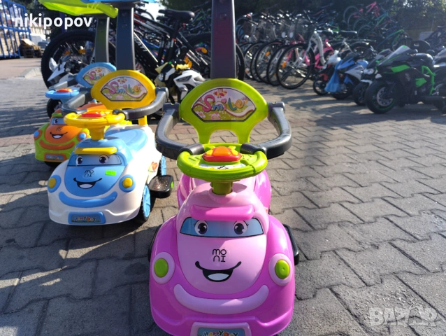MONI Кола за бутане с дръжка SMILE, снимка 8 - Коли, камиони, мотори, писти - 53564915