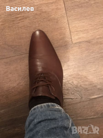 Кафяви мъжки обувки номер 42, снимка 2 - Спортно елегантни обувки - 36199592