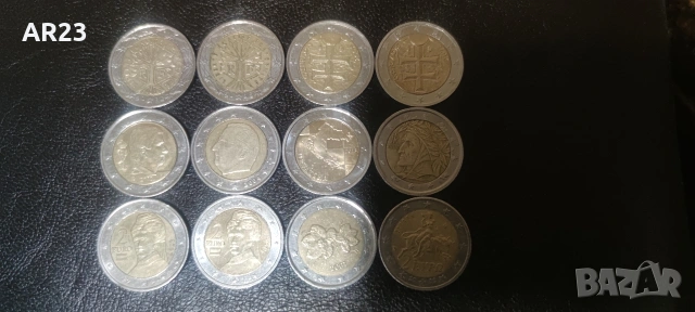 Монети от 2 евро от различни държави